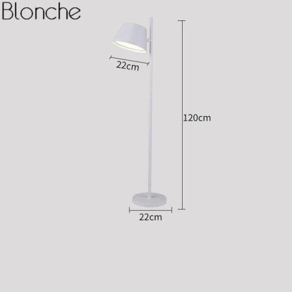 Lampadaire design moderne doré à led foyer